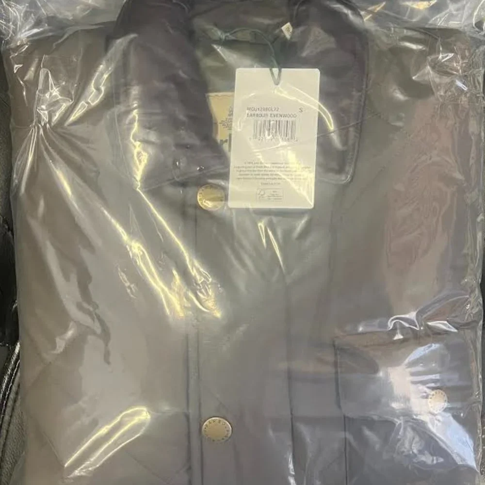 NWT! Barbour Men's Evenwood Quilted Jacket Dark Olive - Small - Picture 6 of 8